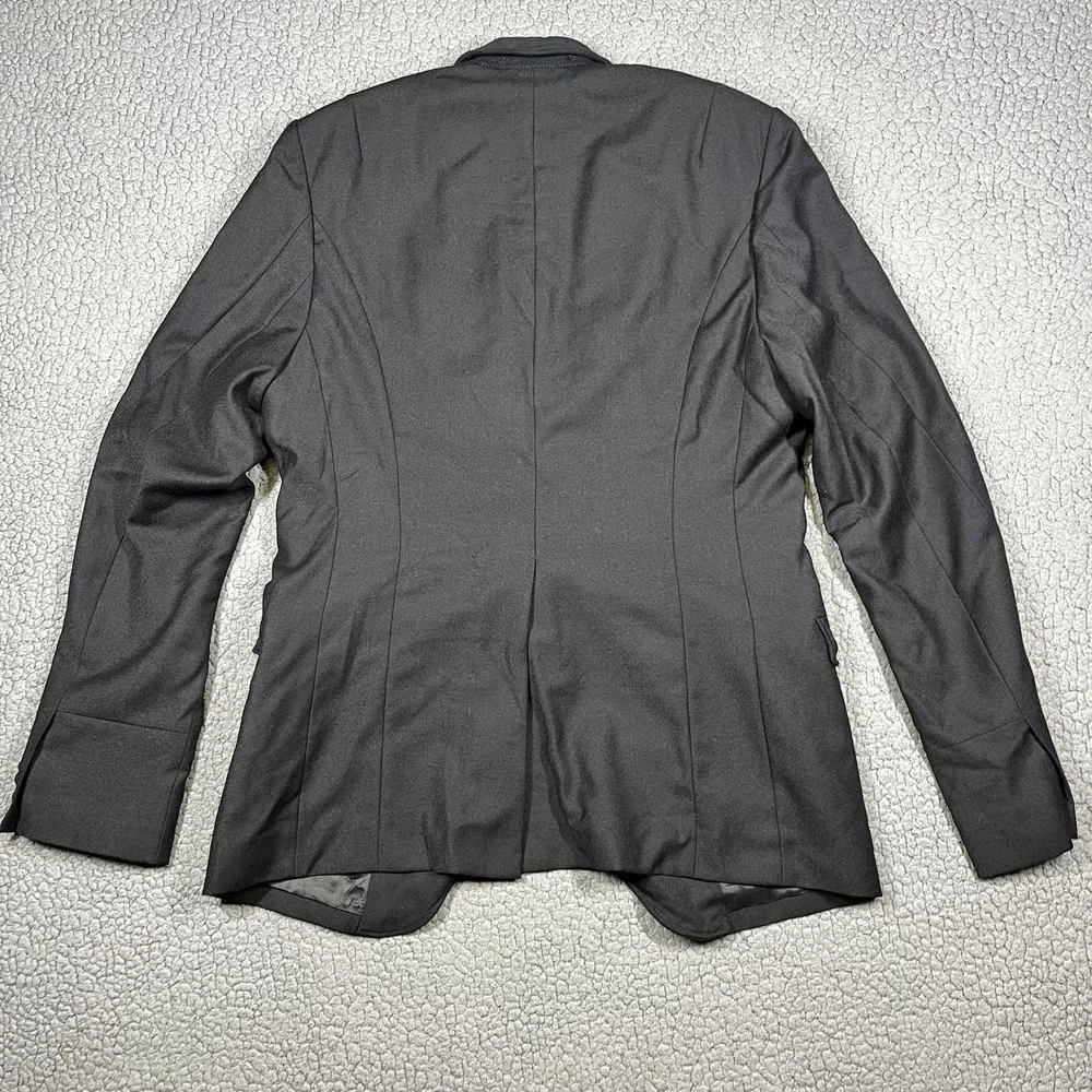 All Saints‎ Spitalfields Belgrave Tuxedo Jacket Mens 38 Black Wool Shawl MJE594